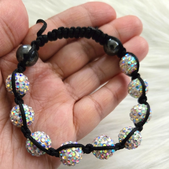 Shamballa crystal hematite bracelet - Picture 11 of 12